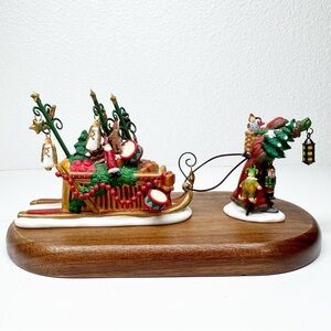 Vintage Retired Dept 56 Heritage Village Father Christmas’s Journey 58407